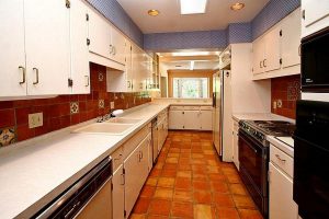 Orlando, Traditional Black and White Kitchen Before 1