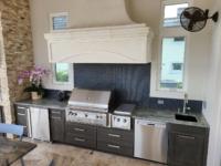 Maitland, Grey Shaker Cypress Resin Summer Kitchen 01