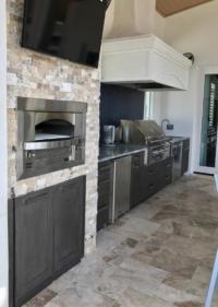 Maitland, Grey Shaker Cypress Resin Summer Kitchen 02