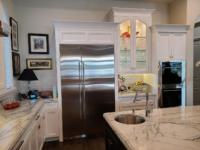 Maitland, White Beveled Shaker Kitchen with Stailness Appliances 01